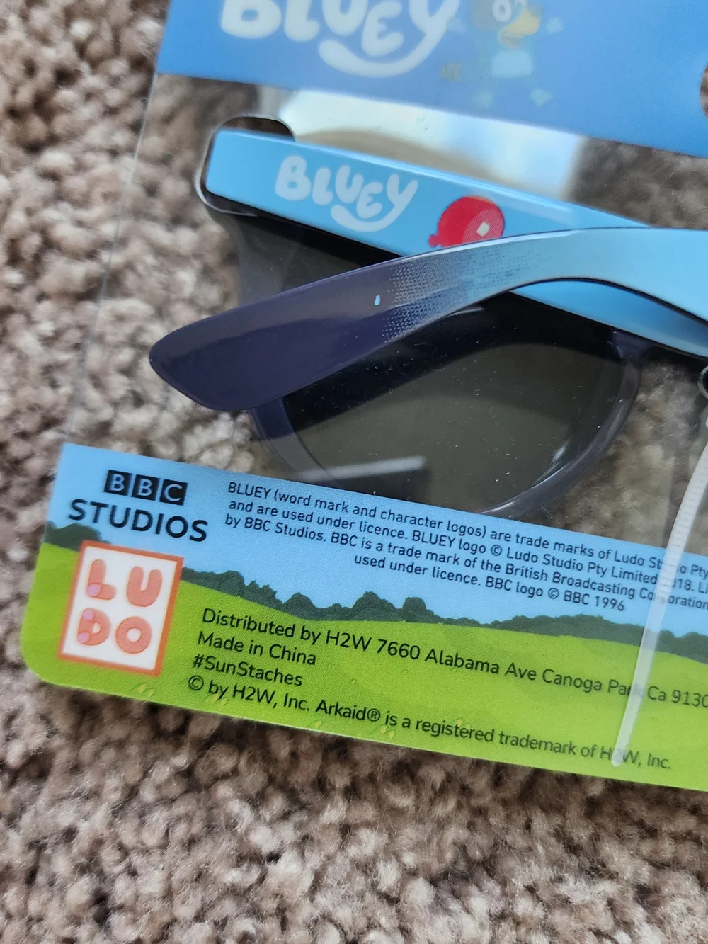Lucy Light Blue Kids Sunglasses with Blue Lenses